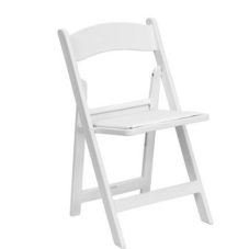 White Resin Chair