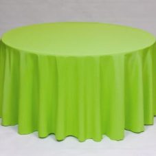 Lime Poly solid linen rental